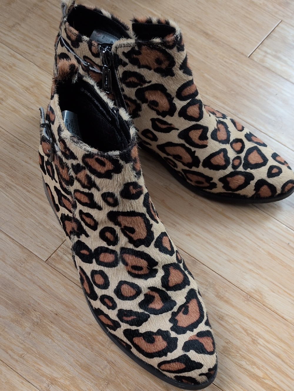 ✨sale Blondo Tami Leopard Print Waterproof Bootie Size 9.5 - Picture 3 of 12